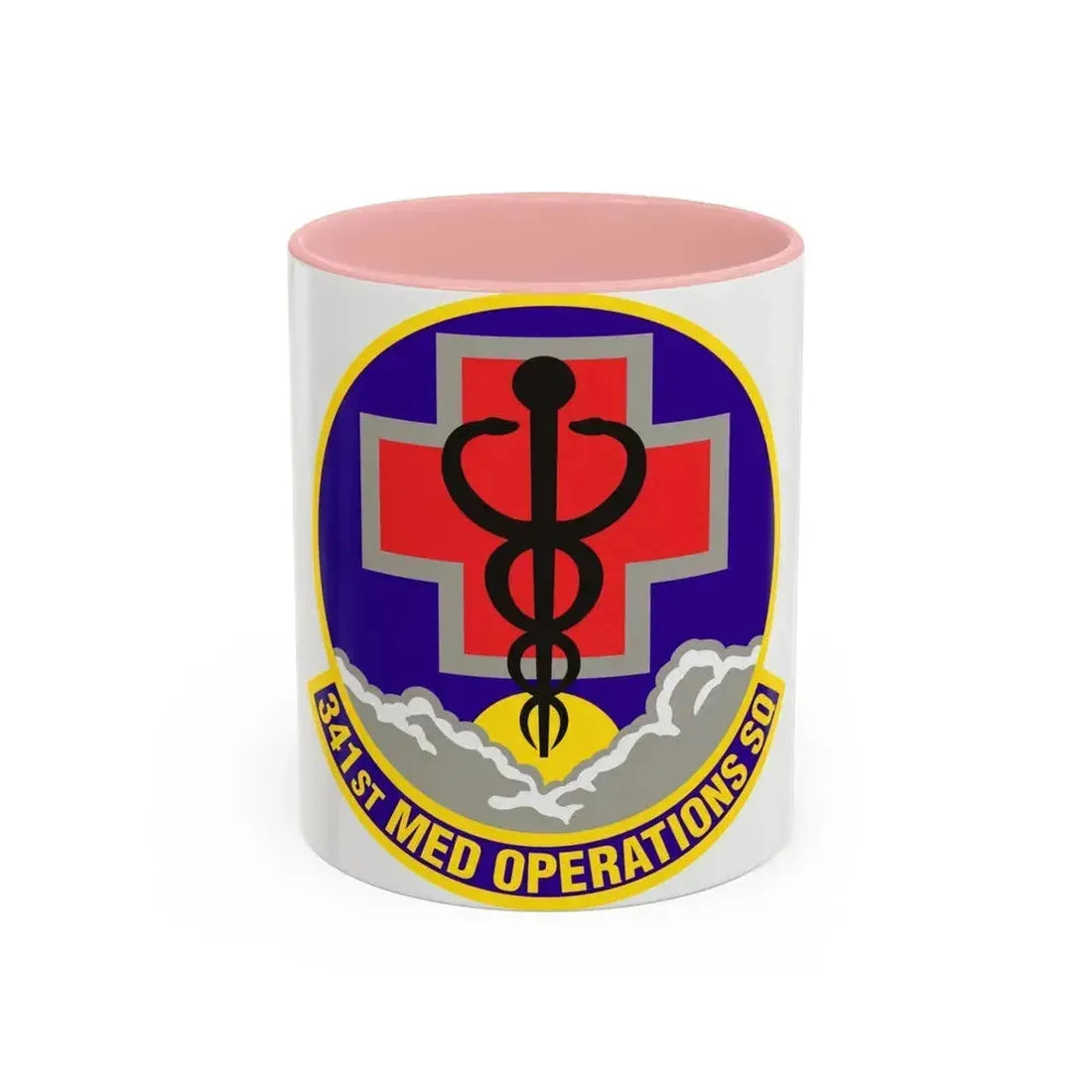 341st Medical Operations Squadron (U.S. Air Force) Accent Coffee Mug 11oz Pink - Go Mug Yourself