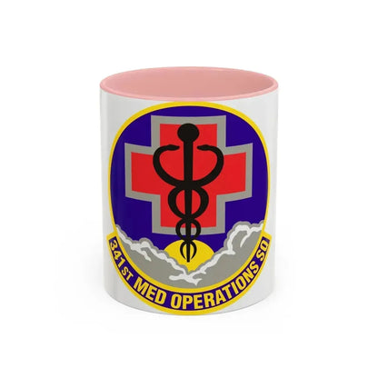 341st Medical Operations Squadron (U.S. Air Force) Accent Coffee Mug 11oz Pink - Go Mug Yourself