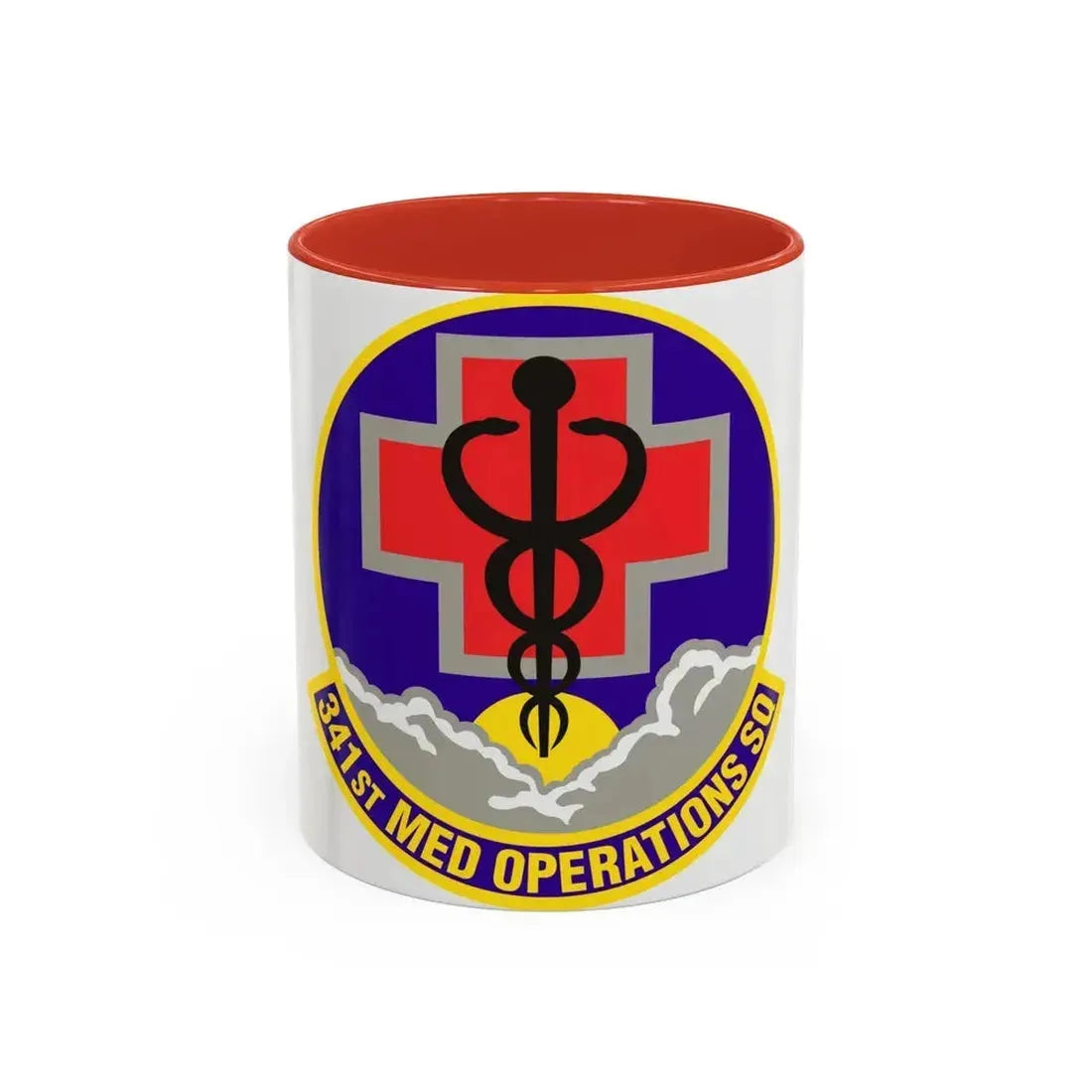 341st Medical Operations Squadron (U.S. Air Force) Accent Coffee Mug 11oz Red - Go Mug Yourself