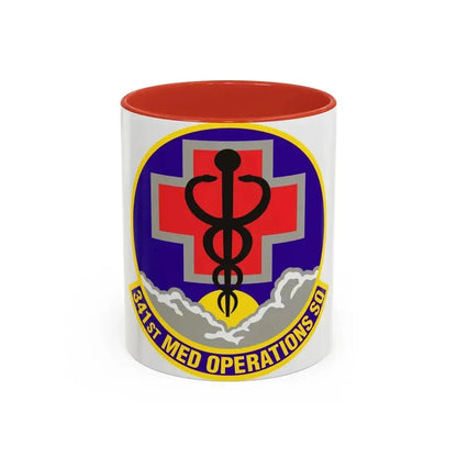341st Medical Operations Squadron (U.S. Air Force) Accent Coffee Mug 11oz Red - Go Mug Yourself