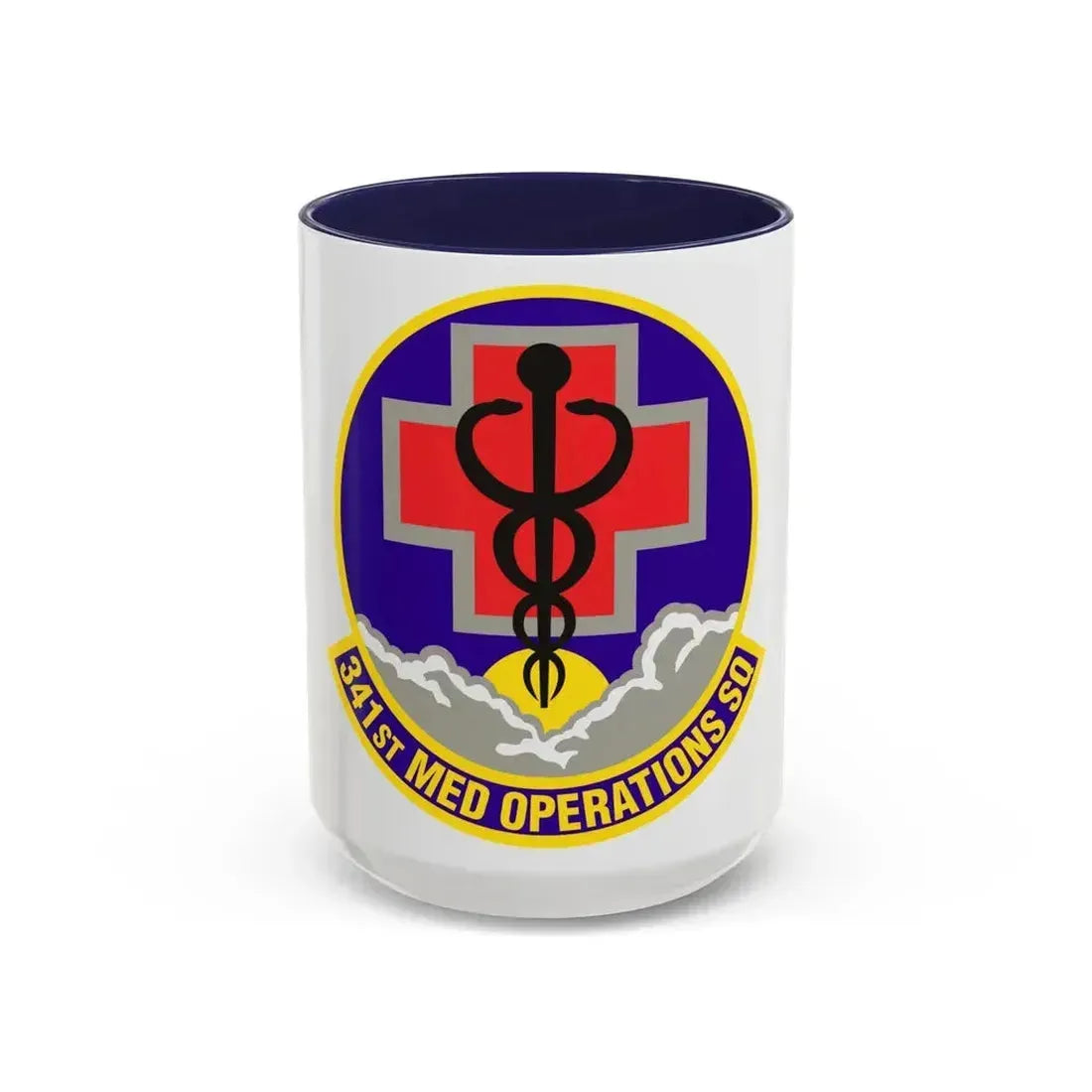 341st Medical Operations Squadron (U.S. Air Force) Accent Coffee Mug 15oz Navy - Go Mug Yourself
