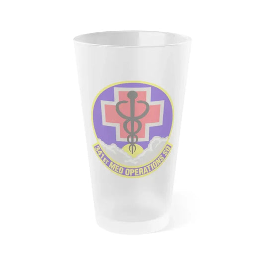 341st Medical Operations Squadron (U.S. Air Force) Frosted Pint Glass 16oz 16oz Frosted - Go Mug Yourself