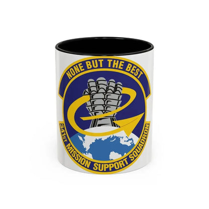 341st Mission Support Squadron (U.S. Air Force) Accent Coffee Mug 11oz Black - Go Mug Yourself