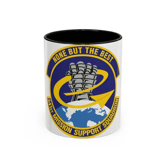 341st Mission Support Squadron (U.S. Air Force) Accent Coffee Mug 11oz Black - Go Mug Yourself