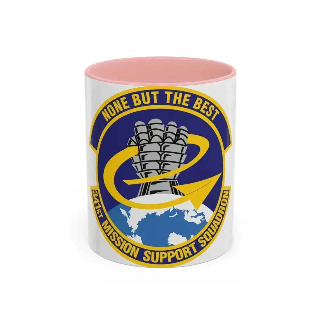 341st Mission Support Squadron (U.S. Air Force) Accent Coffee Mug 11oz Pink - Go Mug Yourself