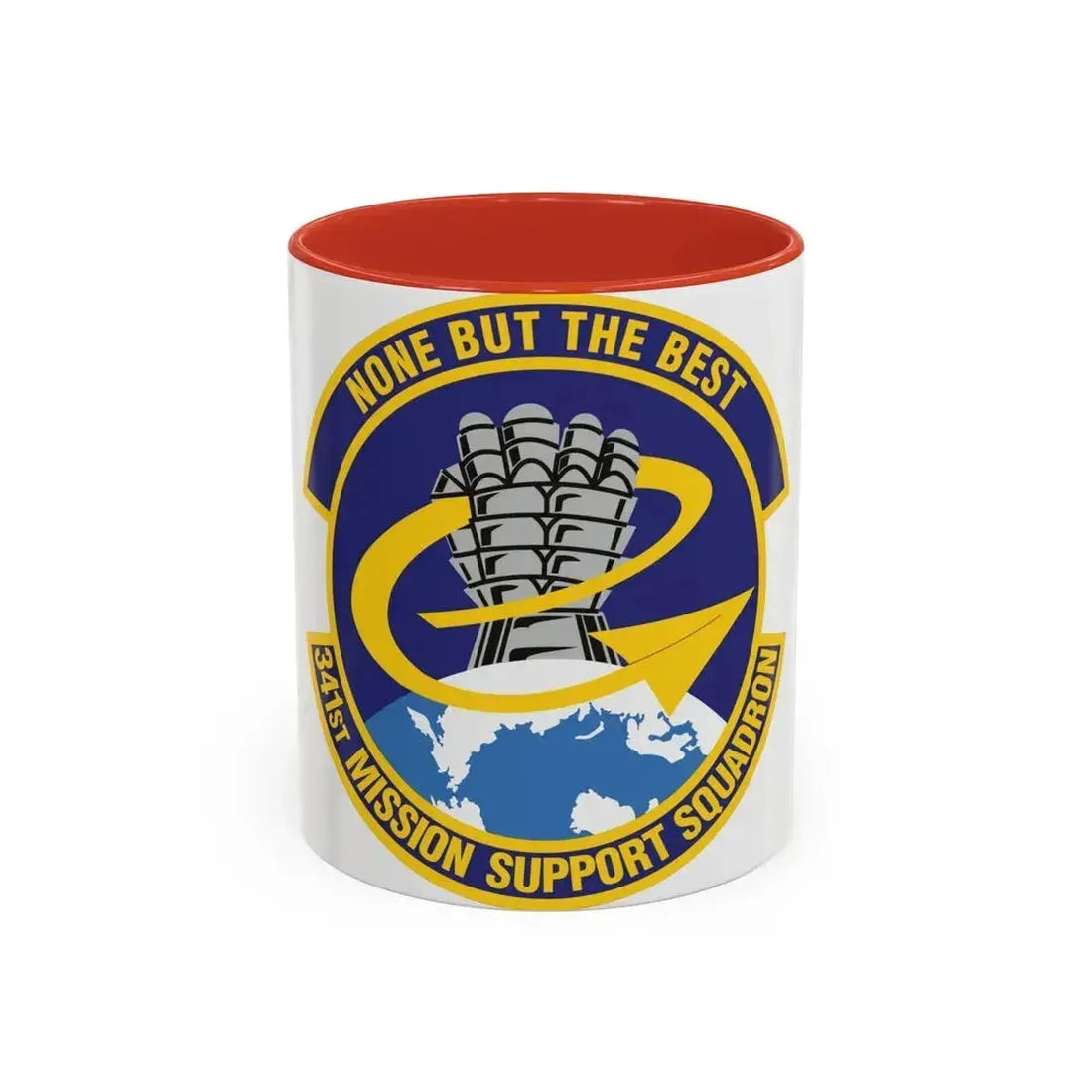 341st Mission Support Squadron (U.S. Air Force) Accent Coffee Mug 11oz Red - Go Mug Yourself