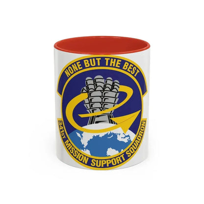 341st Mission Support Squadron (U.S. Air Force) Accent Coffee Mug 11oz Red - Go Mug Yourself