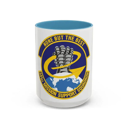 341st Mission Support Squadron (U.S. Air Force) Accent Coffee Mug 15oz Light Blue - Go Mug Yourself