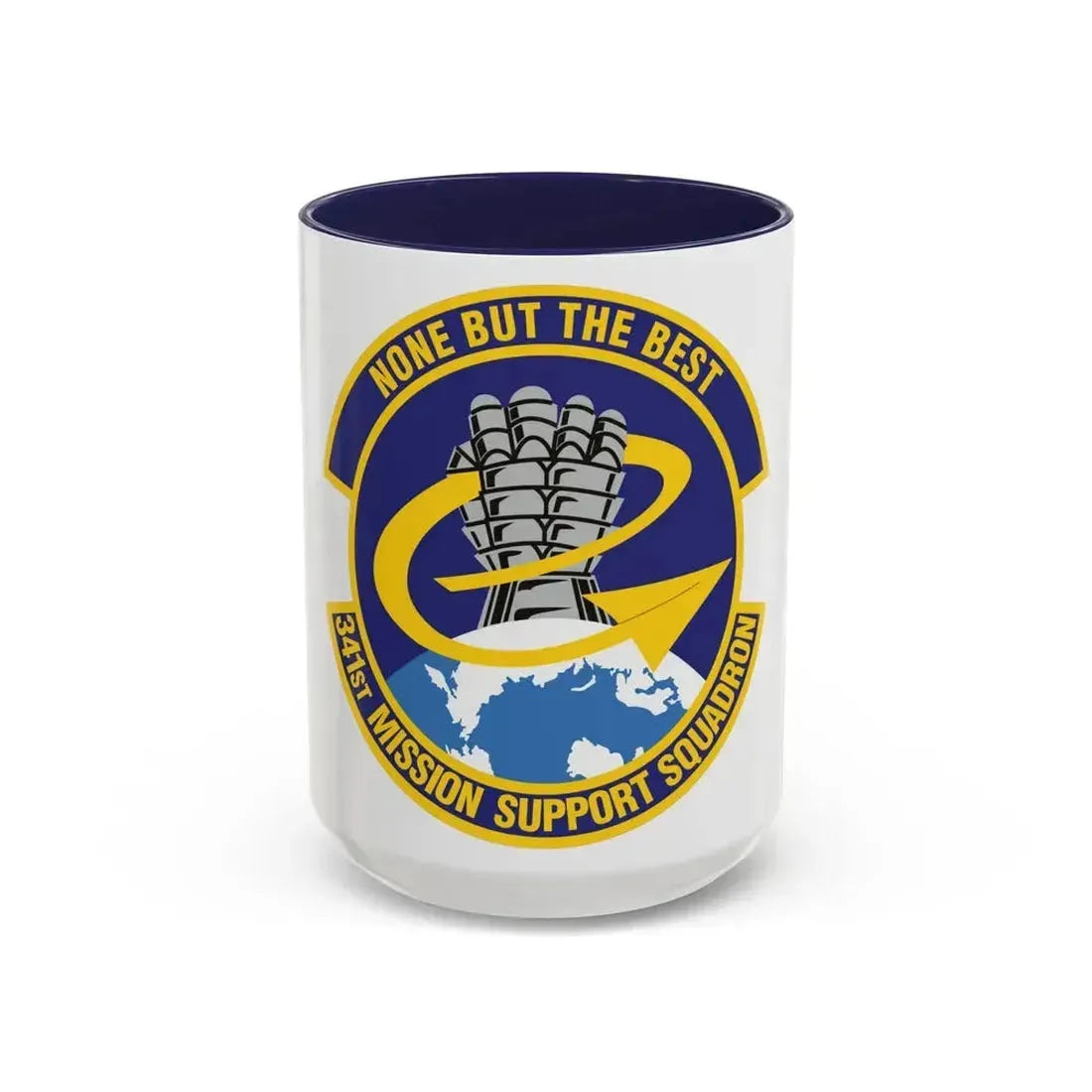 341st Mission Support Squadron (U.S. Air Force) Accent Coffee Mug 15oz Navy - Go Mug Yourself
