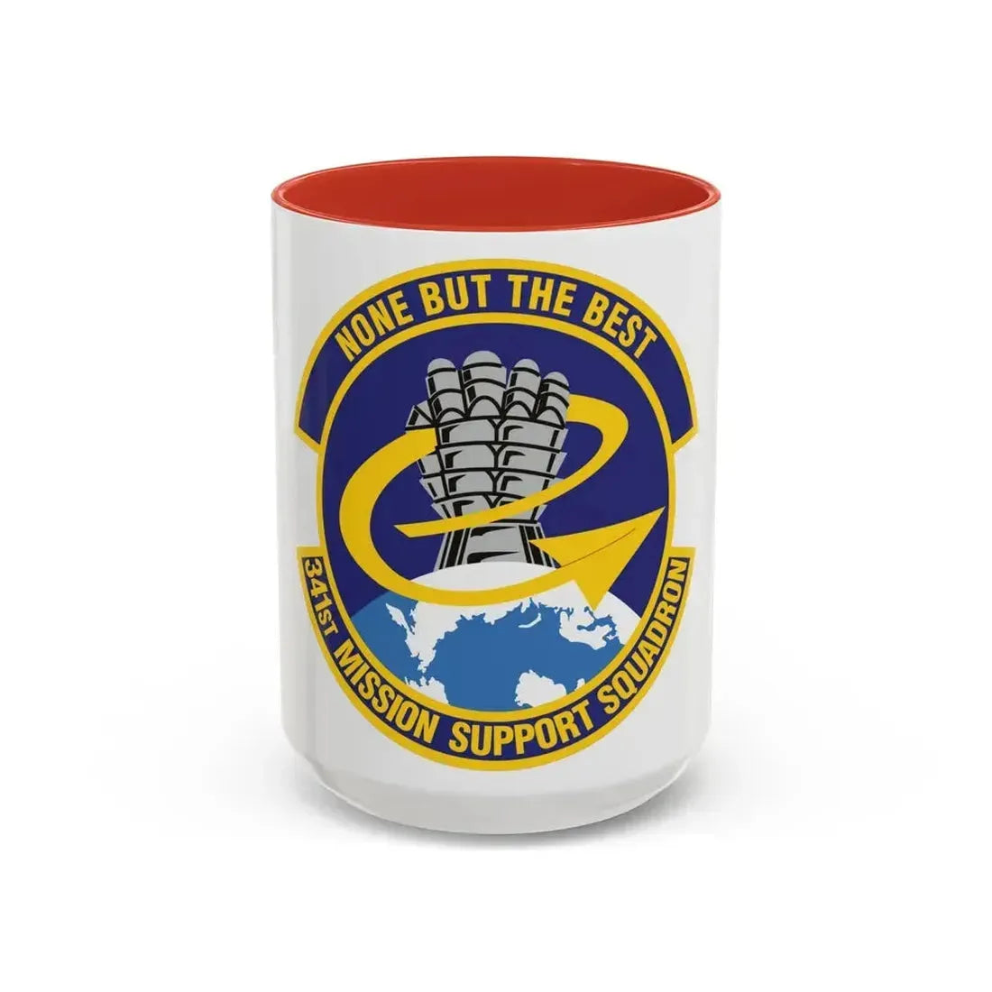 341st Mission Support Squadron (U.S. Air Force) Accent Coffee Mug 15oz Red - Go Mug Yourself