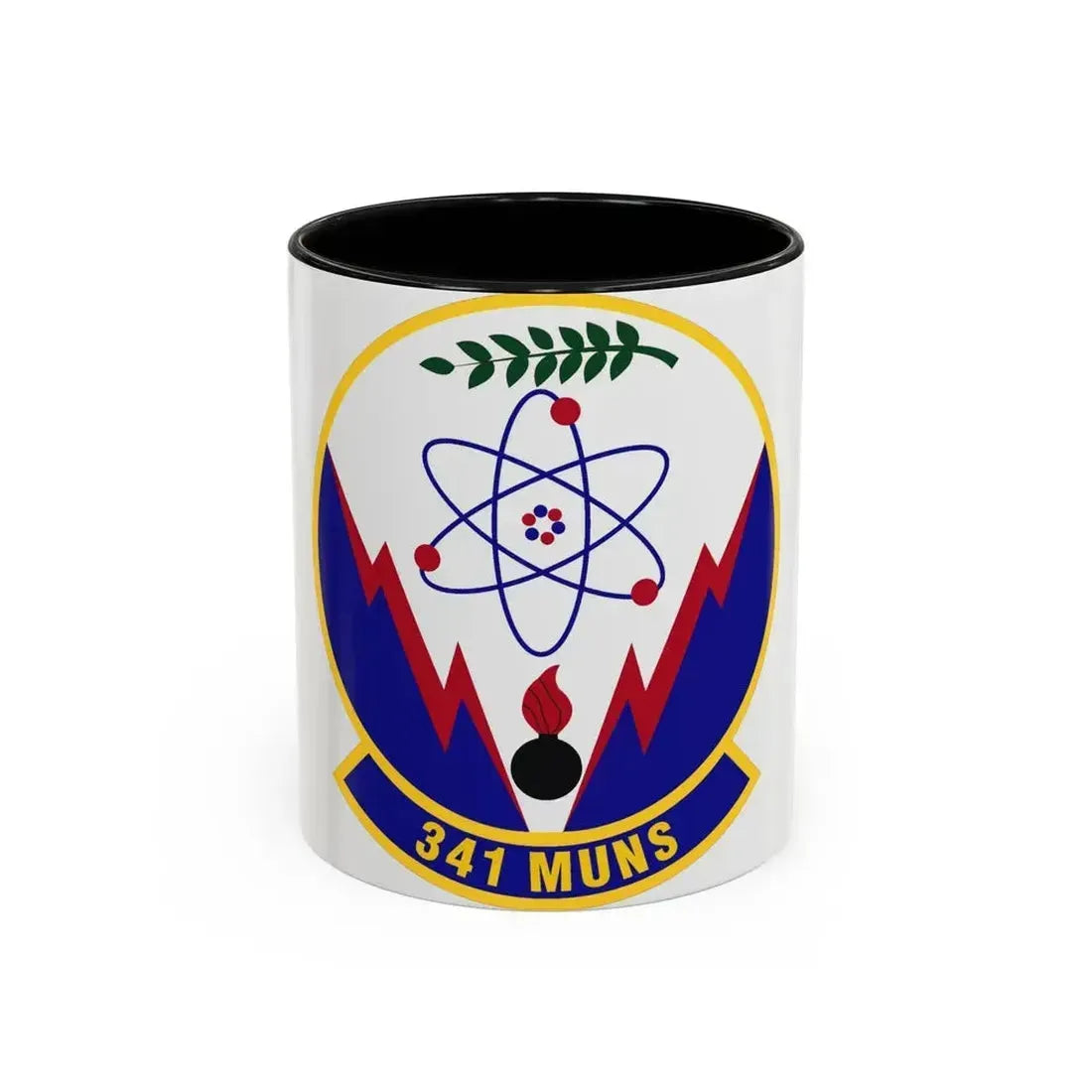 341st Munitions Squadron (U.S. Air Force) Accent Coffee Mug 11oz Black - Go Mug Yourself