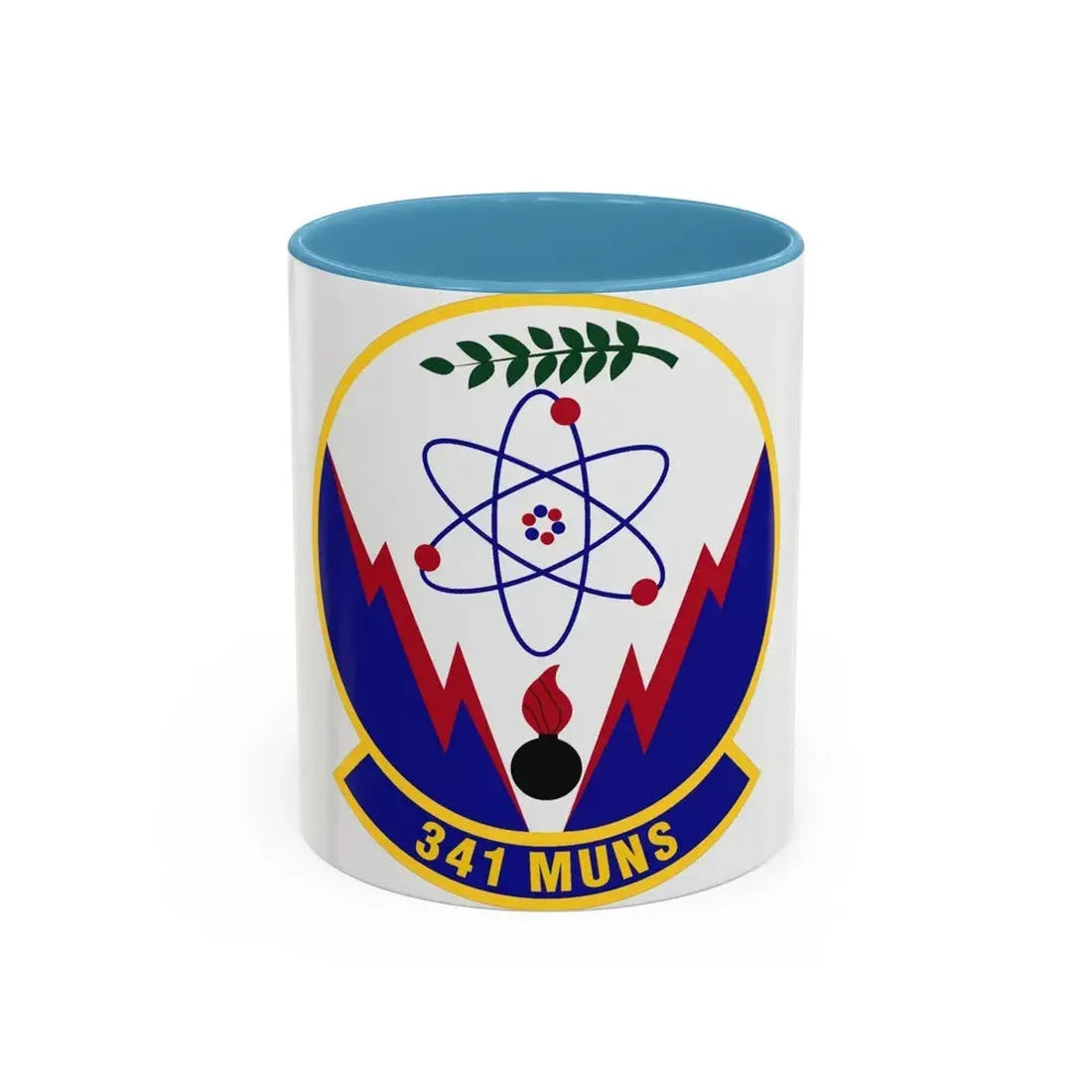 341st Munitions Squadron (U.S. Air Force) Accent Coffee Mug 11oz Light Blue - Go Mug Yourself