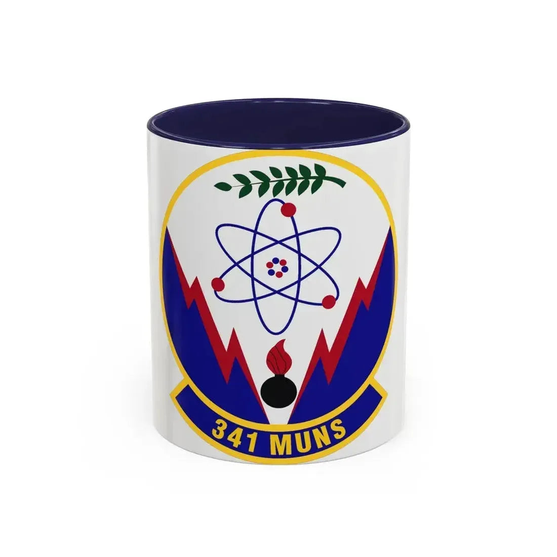 341st Munitions Squadron (U.S. Air Force) Accent Coffee Mug 11oz Navy - Go Mug Yourself