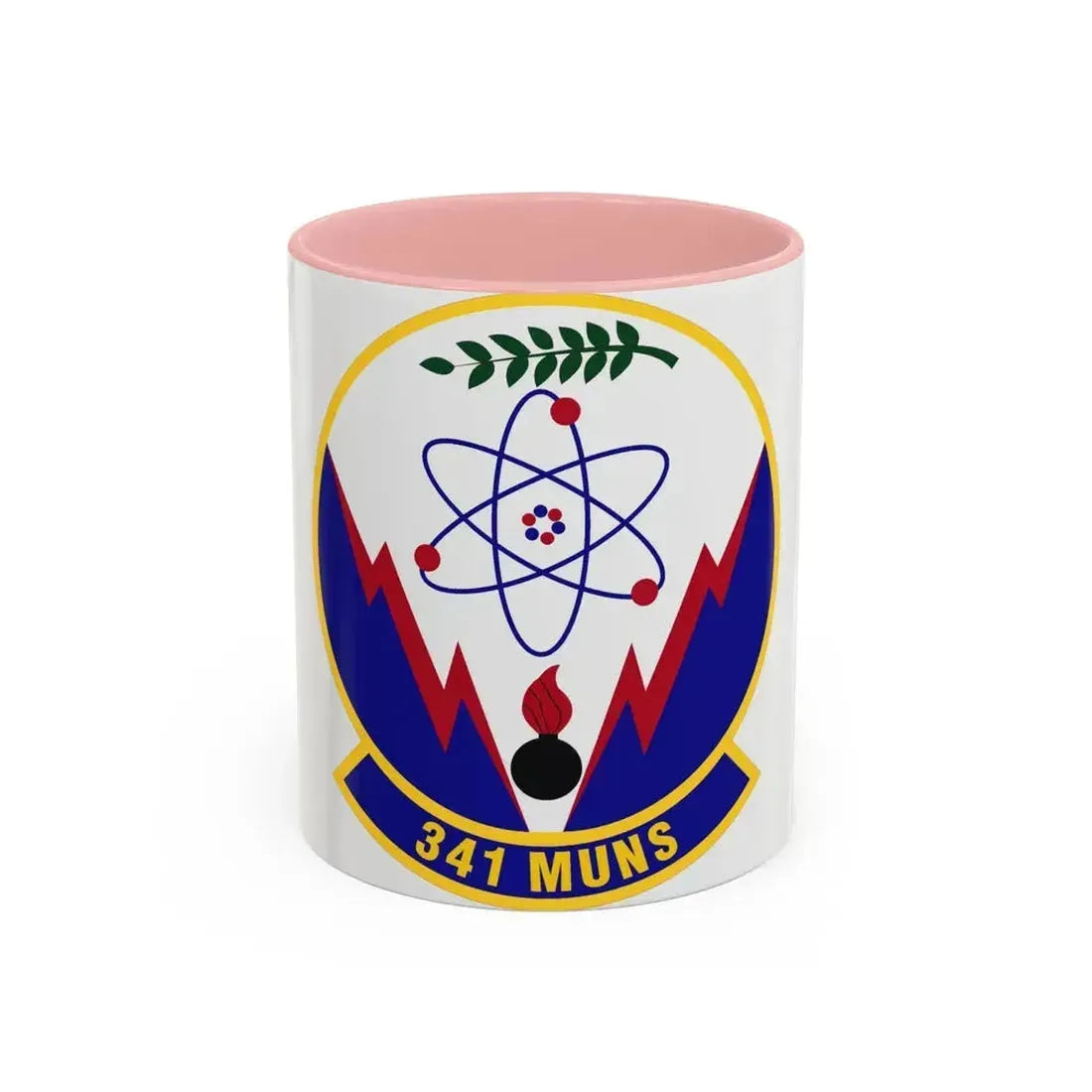341st Munitions Squadron (U.S. Air Force) Accent Coffee Mug 11oz Pink - Go Mug Yourself