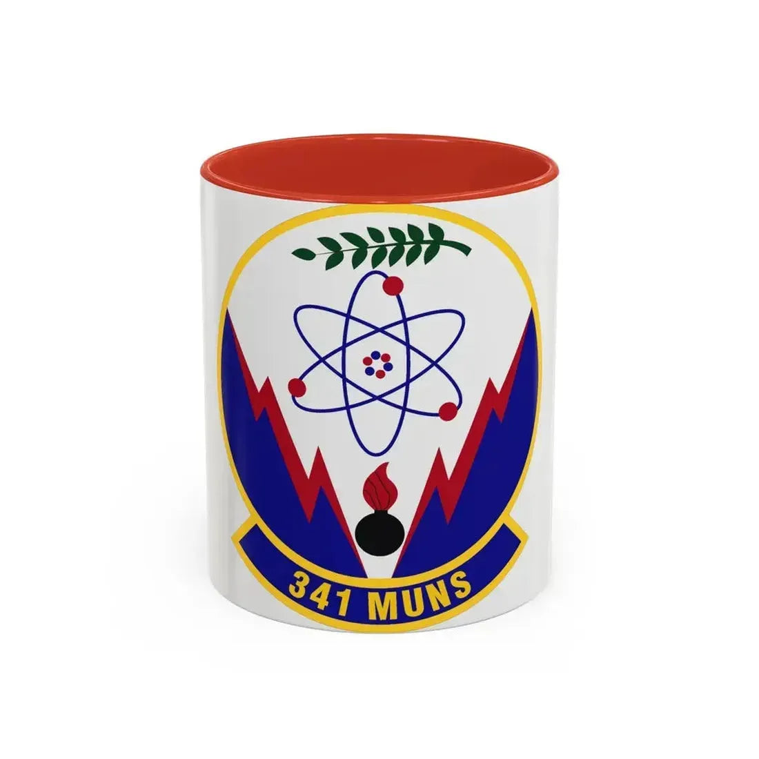 341st Munitions Squadron (U.S. Air Force) Accent Coffee Mug 11oz Red - Go Mug Yourself