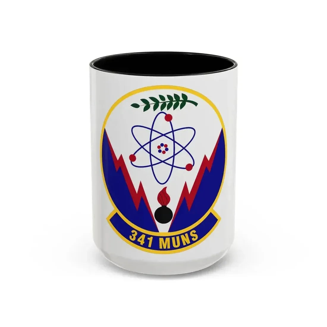 341st Munitions Squadron (U.S. Air Force) Accent Coffee Mug 15oz Black - Go Mug Yourself
