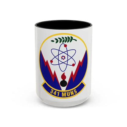 341st Munitions Squadron (U.S. Air Force) Accent Coffee Mug 15oz Black - Go Mug Yourself