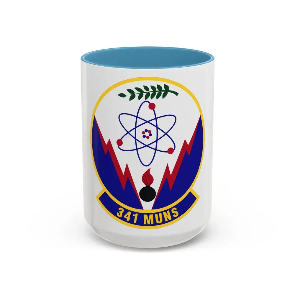 341st Munitions Squadron (U.S. Air Force) Accent Coffee Mug 15oz Light Blue - Go Mug Yourself