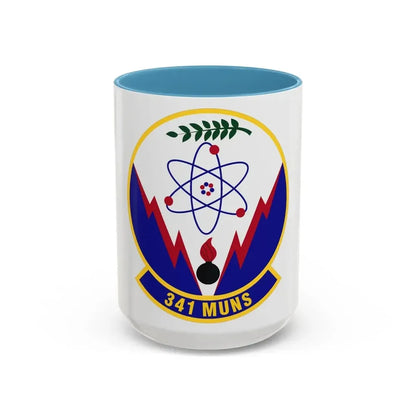 341st Munitions Squadron (U.S. Air Force) Accent Coffee Mug 15oz Light Blue - Go Mug Yourself