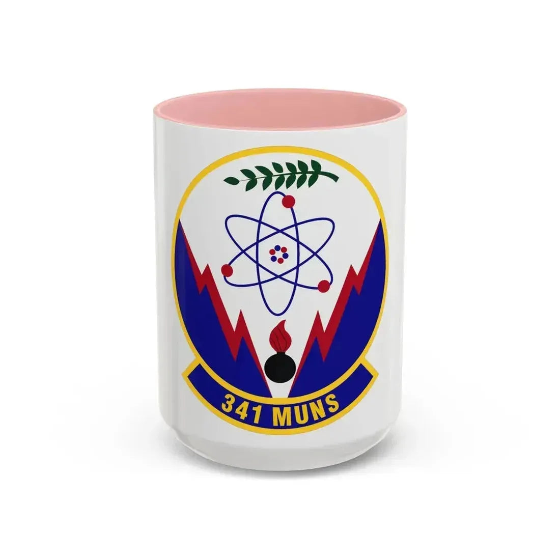 341st Munitions Squadron (U.S. Air Force) Accent Coffee Mug 15oz Pink - Go Mug Yourself