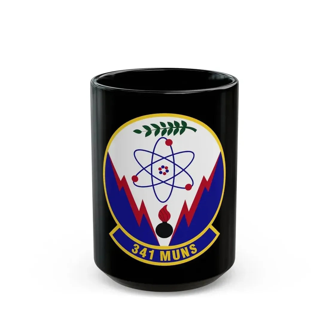 341st Munitions Squadron (U.S. Air Force) Black Coffee Mug 15oz - Go Mug Yourself