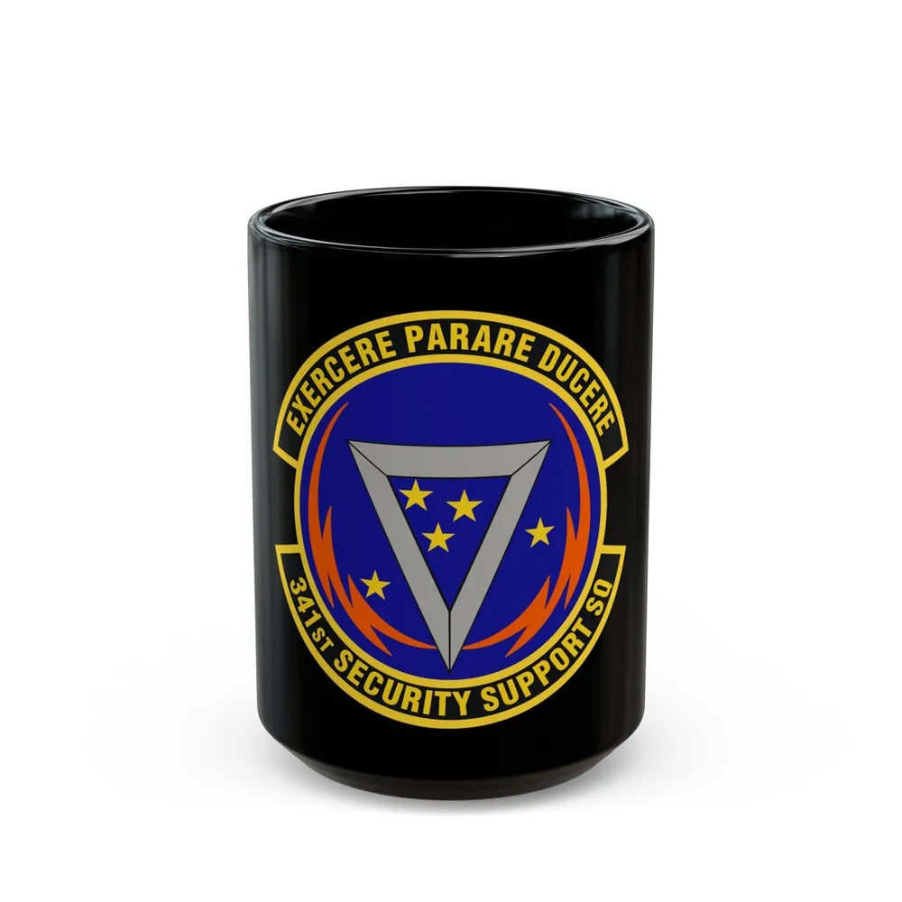 341st Security Support Squadron (U.S. Air Force) Black Coffee Mug-15oz-Go Mug Yourself