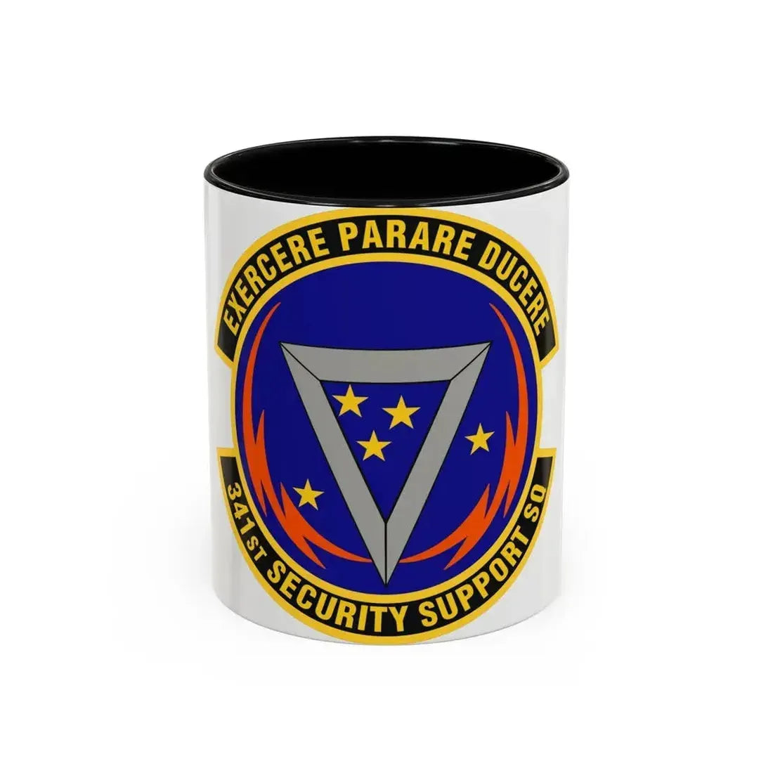 341st Security Support Squadron (U.S. Air Force) Accent Coffee Mug 11oz Black - Go Mug Yourself