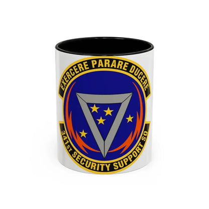 341st Security Support Squadron (U.S. Air Force) Accent Coffee Mug 11oz Black - Go Mug Yourself