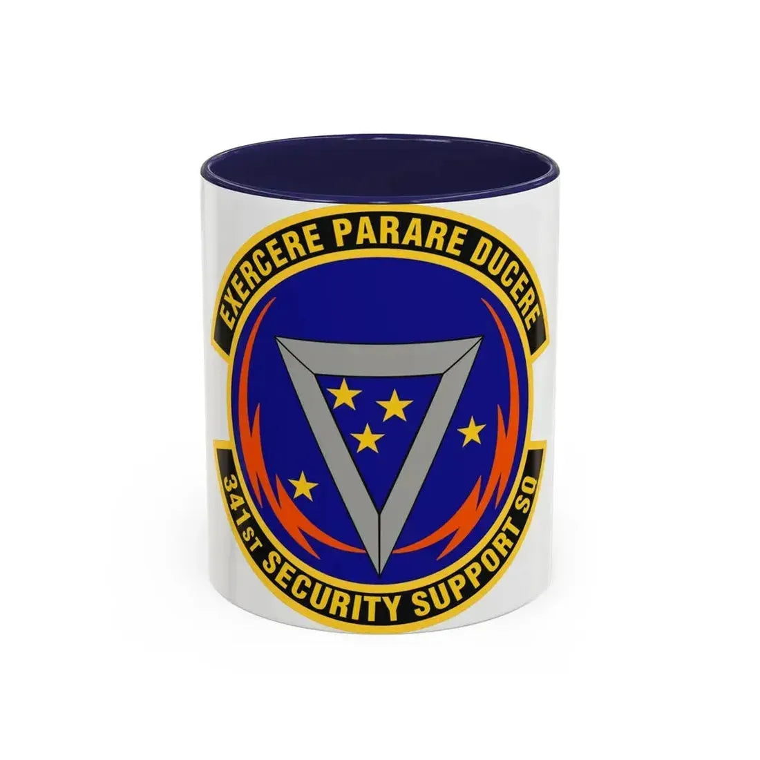 341st Security Support Squadron (U.S. Air Force) Accent Coffee Mug 11oz Navy - Go Mug Yourself