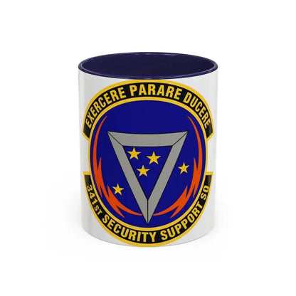 341st Security Support Squadron (U.S. Air Force) Accent Coffee Mug 11oz Navy - Go Mug Yourself