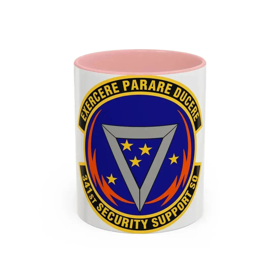 341st Security Support Squadron (U.S. Air Force) Accent Coffee Mug 11oz Pink - Go Mug Yourself
