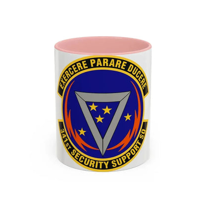 341st Security Support Squadron (U.S. Air Force) Accent Coffee Mug 11oz Pink - Go Mug Yourself