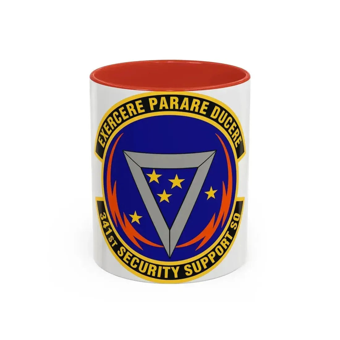 341st Security Support Squadron (U.S. Air Force) Accent Coffee Mug 11oz Red - Go Mug Yourself