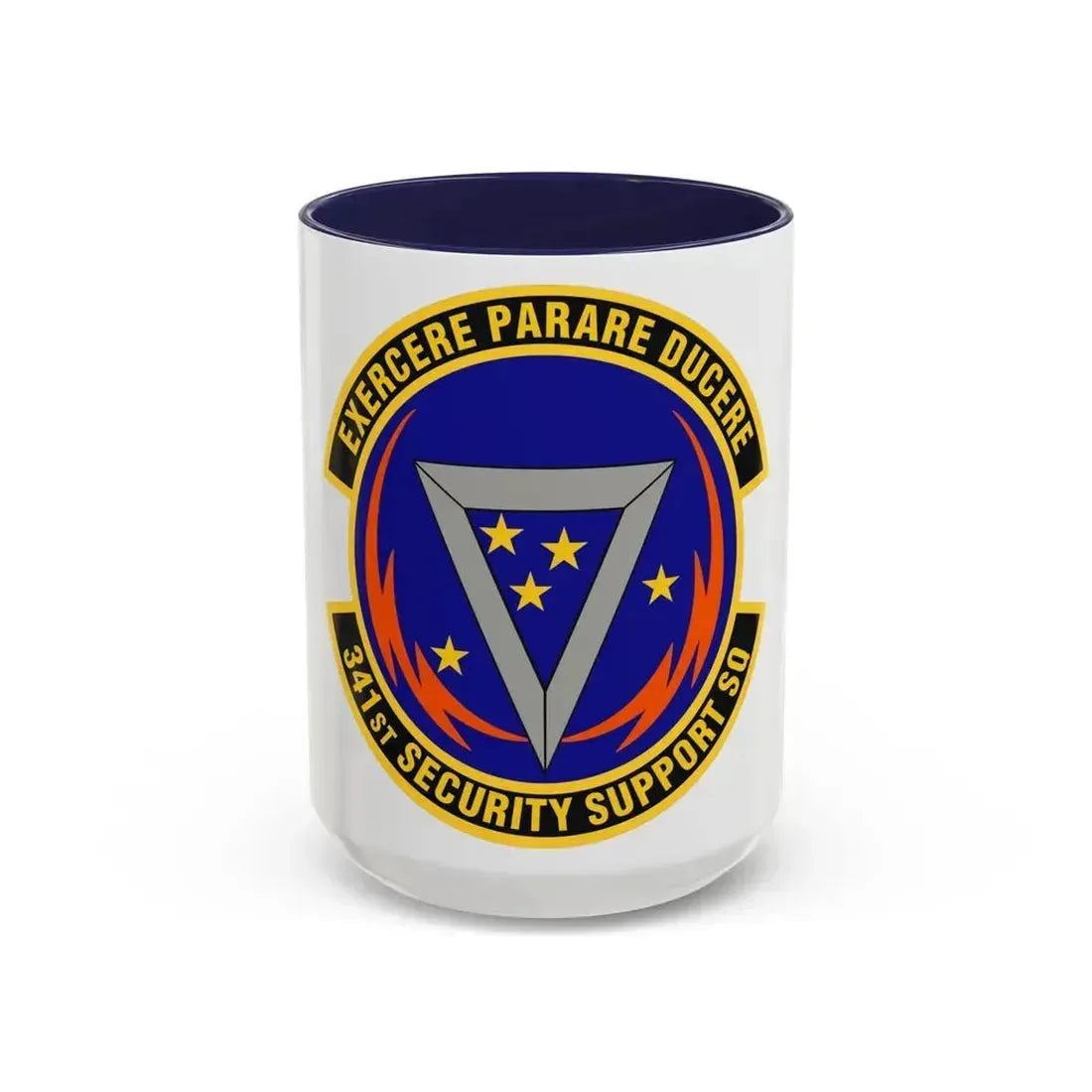 341st Security Support Squadron (U.S. Air Force) Accent Coffee Mug 15oz Navy - Go Mug Yourself