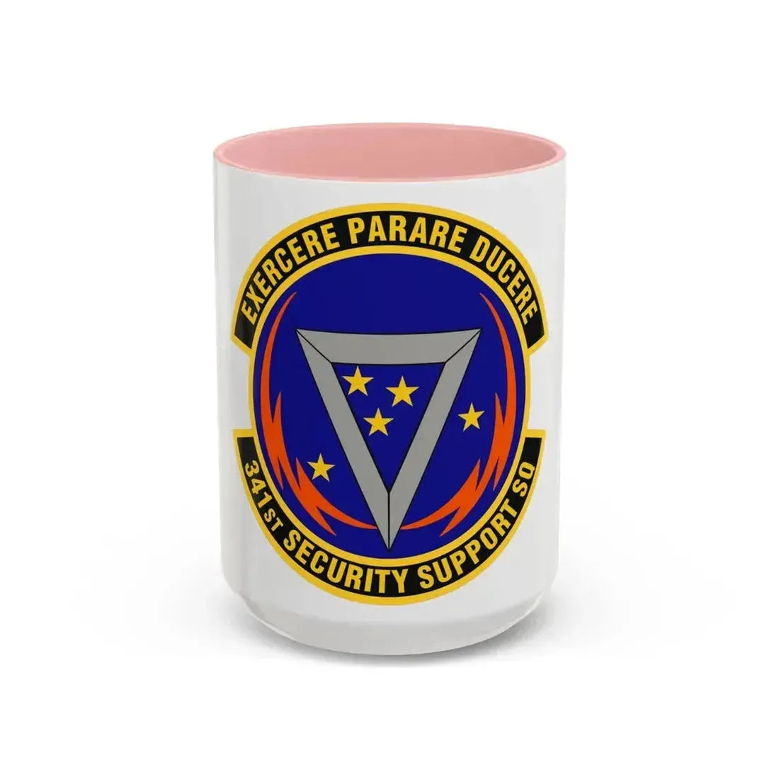 341st Security Support Squadron (U.S. Air Force) Accent Coffee Mug 15oz Pink - Go Mug Yourself
