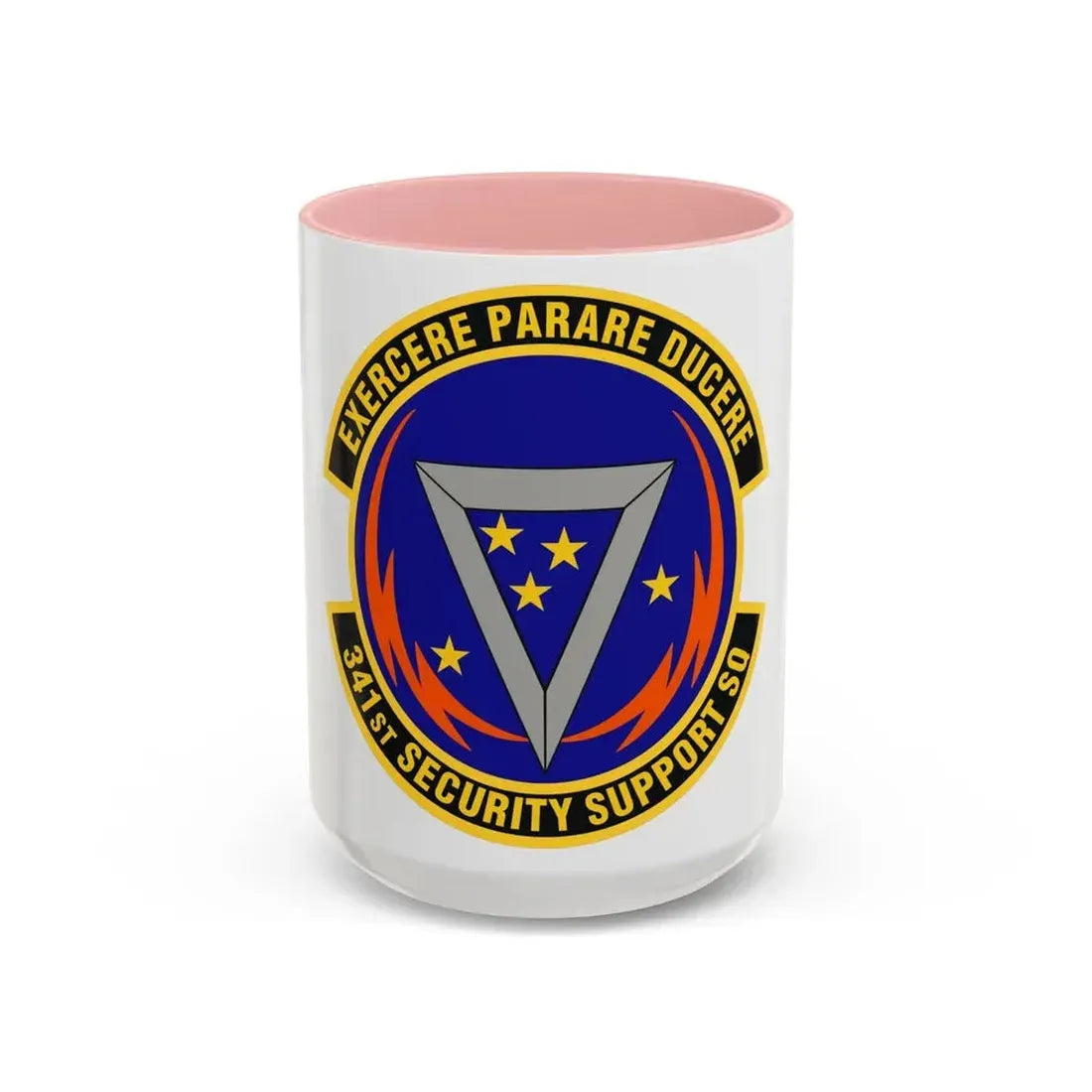 341st Security Support Squadron (U.S. Air Force) Accent Coffee Mug 15oz Pink - Go Mug Yourself