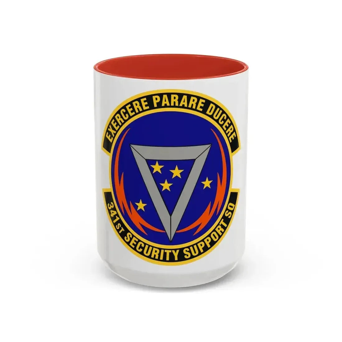 341st Security Support Squadron (U.S. Air Force) Accent Coffee Mug 15oz Red - Go Mug Yourself