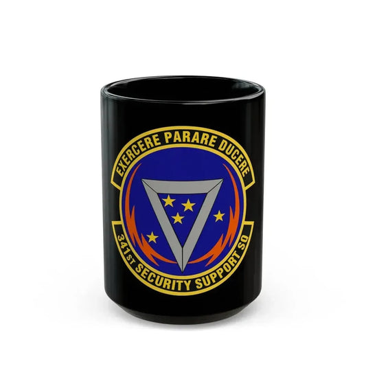 341st Security Support Squadron (U.S. Air Force) Black Coffee Mug 15oz - Go Mug Yourself