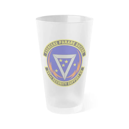 341st Security Support Squadron (U.S. Air Force) Frosted Pint Glass 16oz 16oz Frosted - Go Mug Yourself