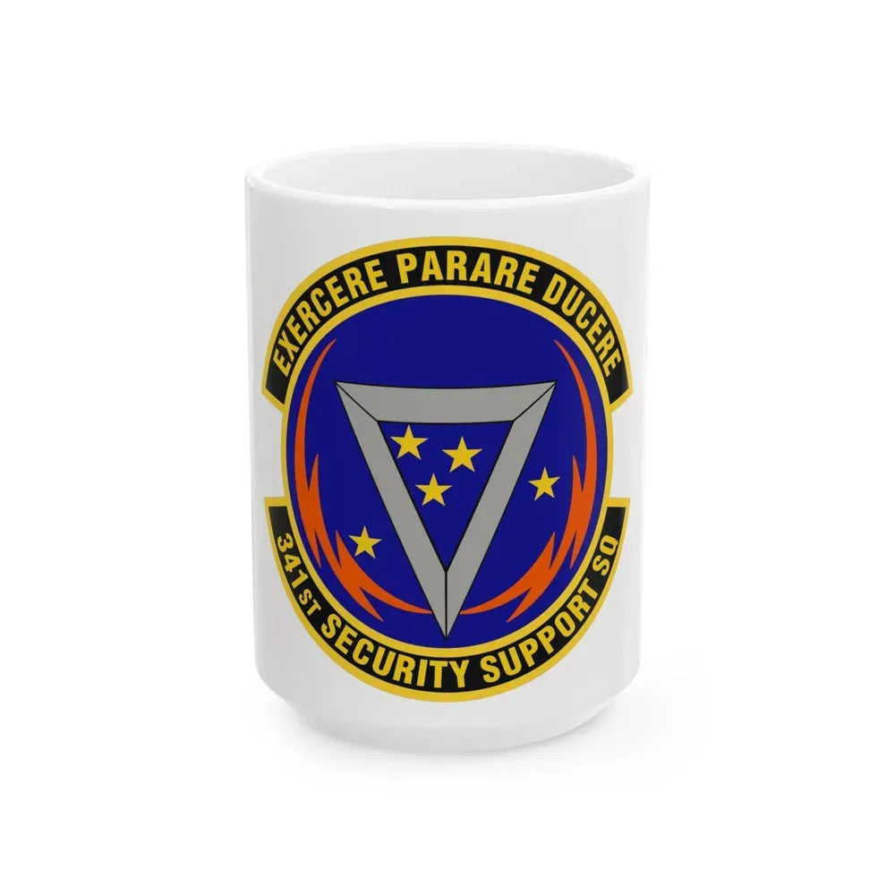 341st Security Support Squadron (U.S. Air Force) White Coffee Mug 15oz - Go Mug Yourself