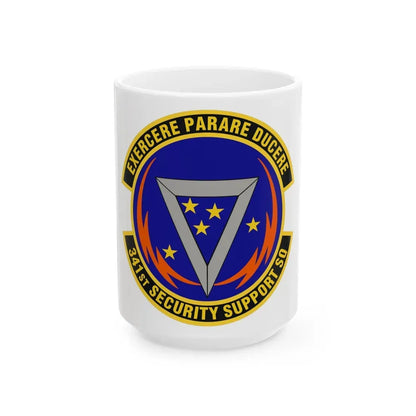 341st Security Support Squadron (U.S. Air Force) White Coffee Mug 15oz - Go Mug Yourself