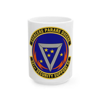 341st Security Support Squadron (U.S. Air Force) White Coffee Mug 15oz - Go Mug Yourself