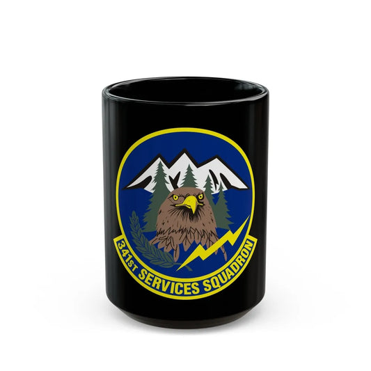 341st Services Squadron (U.S. Air Force) Black Coffee Mug-15oz-Go Mug Yourself