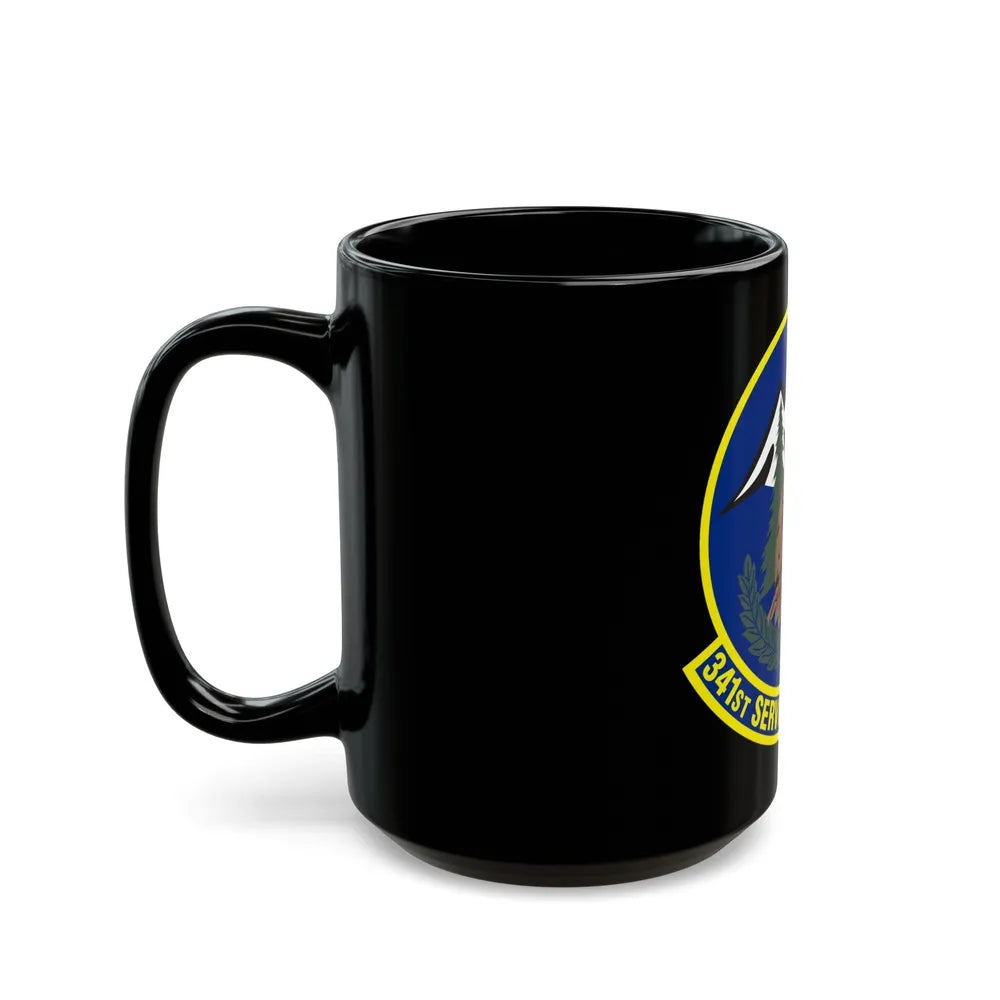 341st Services Squadron (U.S. Air Force) Black Coffee Mug-Go Mug Yourself