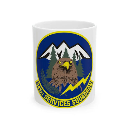 341st Services Squadron (U.S. Air Force) White Coffee Mug-11oz-Go Mug Yourself