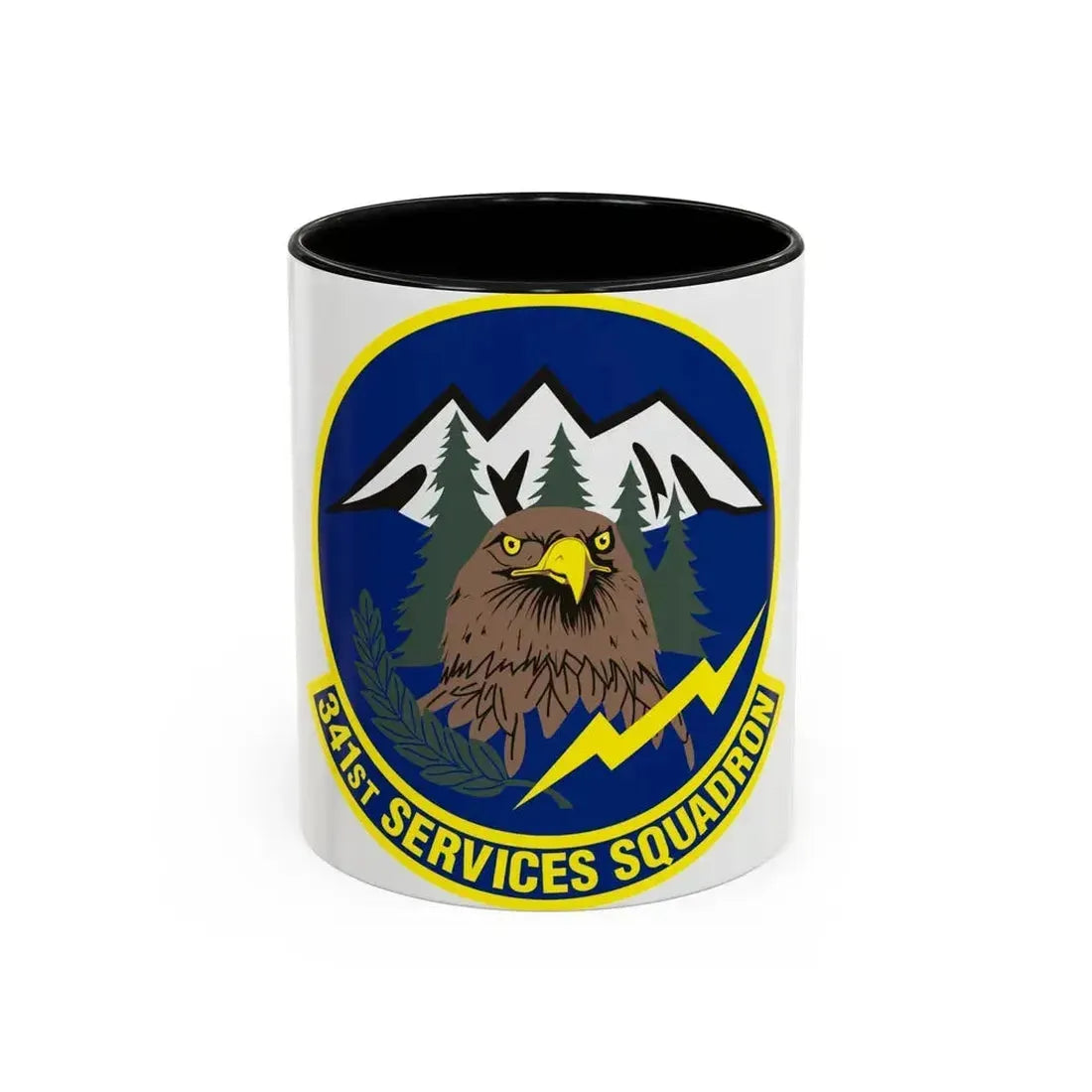 341st Services Squadron (U.S. Air Force) Accent Coffee Mug 11oz Black - Go Mug Yourself