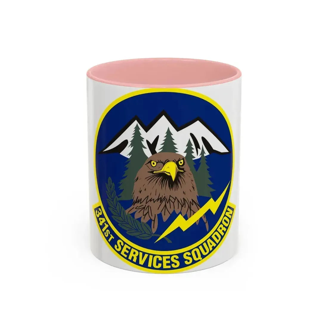 341st Services Squadron (U.S. Air Force) Accent Coffee Mug 11oz Pink - Go Mug Yourself