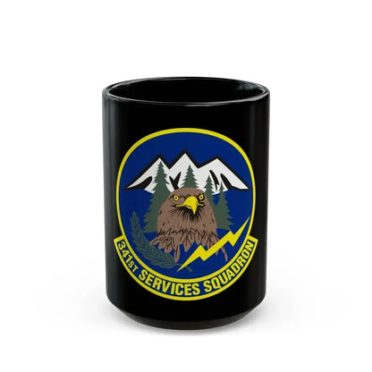 341st Services Squadron (U.S. Air Force) Black Coffee Mug 15oz - Go Mug Yourself