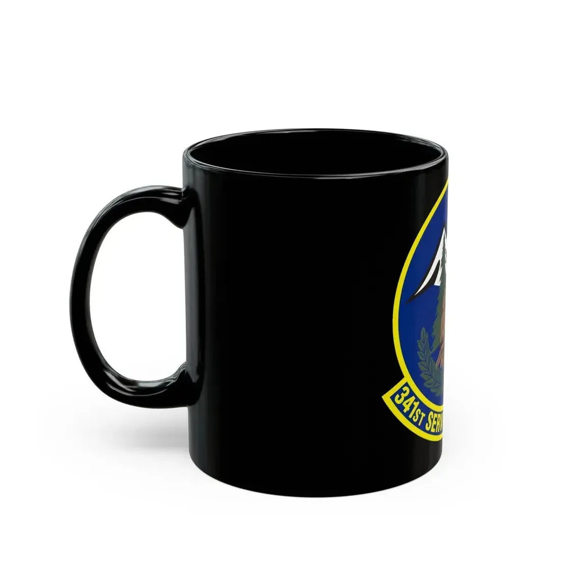 341st Services Squadron (U.S. Air Force) Black Coffee Mug - Go Mug Yourself