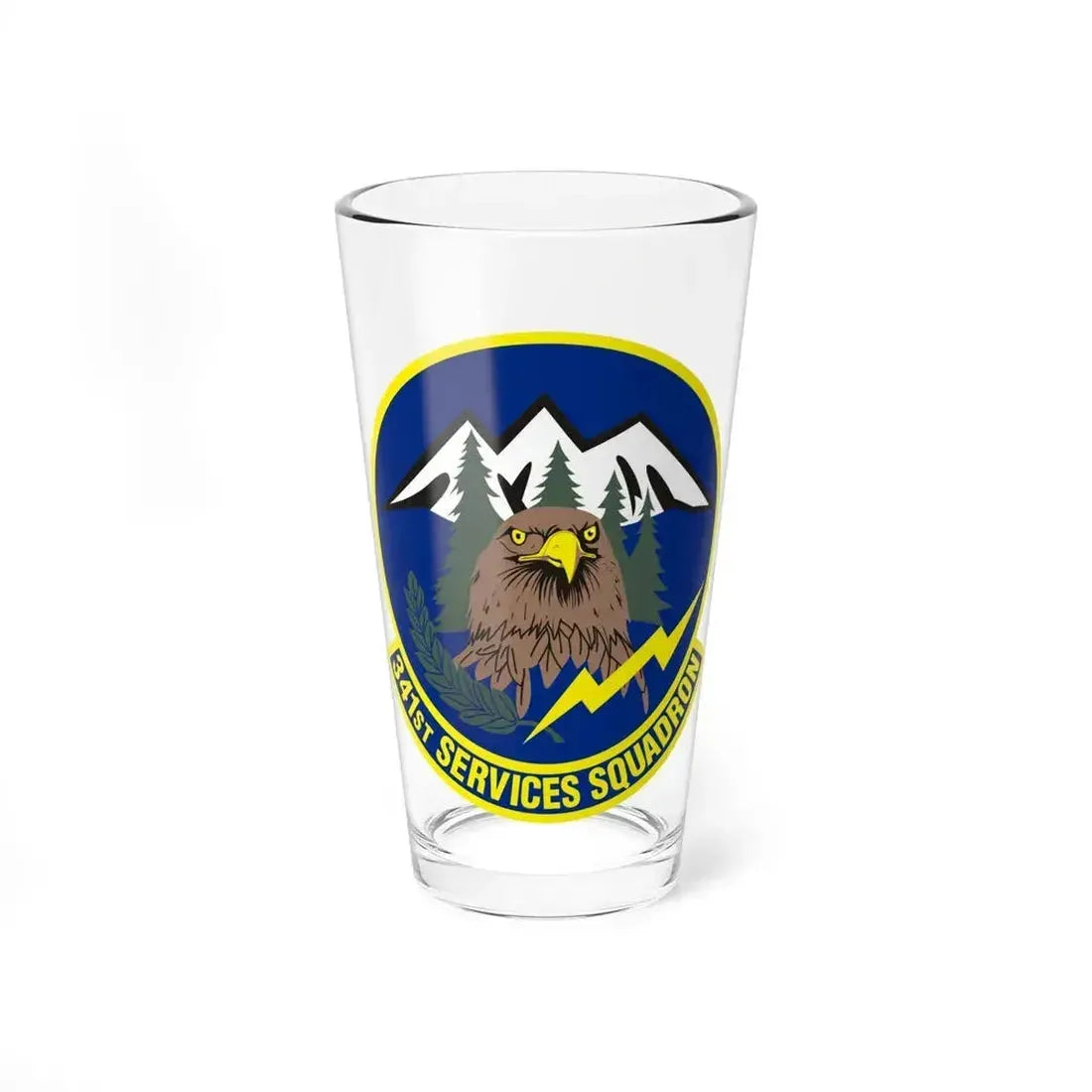 341st Services Squadron (U.S. Air Force) Pint Glass 16oz 16oz - Go Mug Yourself